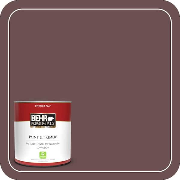 BEHR PREMIUM PLUS 1 qt. #130F-7 Semi Sweet Flat Low Odor Interior Paint & Primer