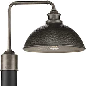 Englewood Collection 1-Light Antique Pewter Farmhouse Outdoor Post Lantern Light