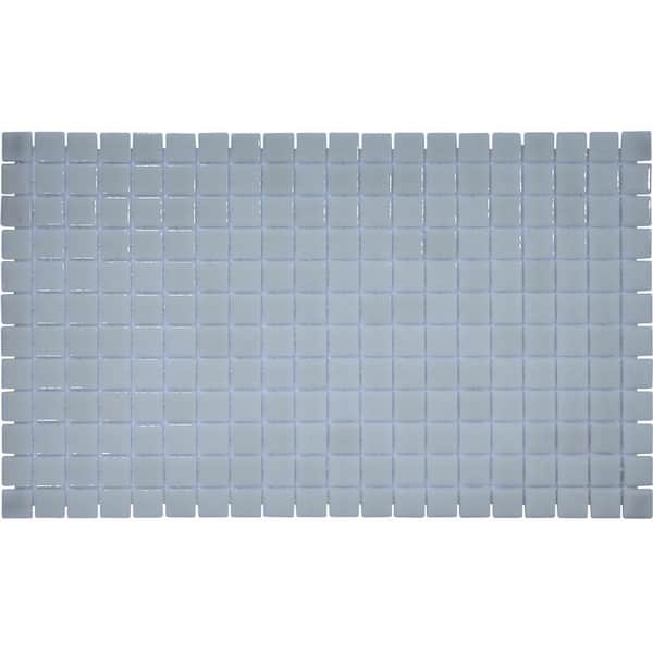 The Tile Doctor 6 in. x 6 in. Glowing (White 100% Luminescent) Glossy Glass Wall and Floor Tile 0.25 sq. ft. Sample