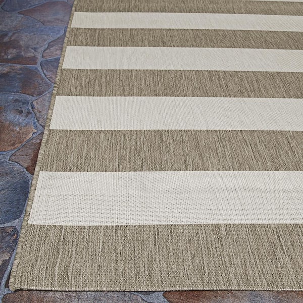 Concepts 2-Pack Striped Door Floor Mat - Indoor Outdoor Rug