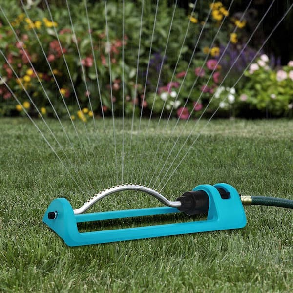 MOEPISY 2 Pack 3,600 sq. ft Lawn Sprinkler, Oscillating Sprinkler