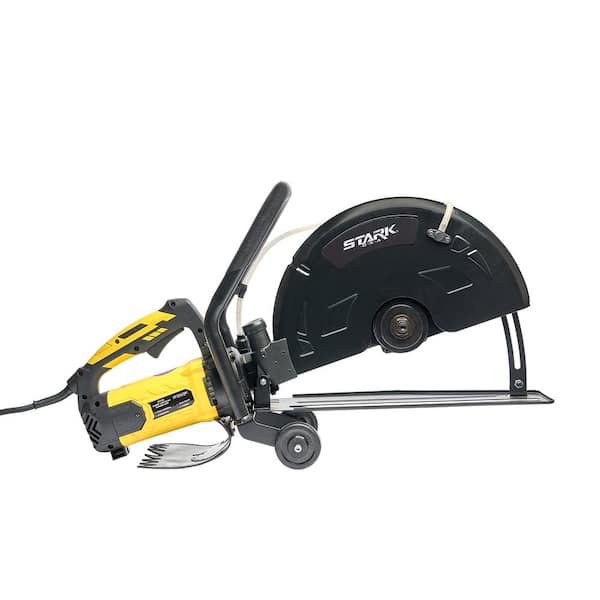 STARK USA 16 in. 3200 Watt Circular Cut Concrete Saw Cutter with Water Line Attachment No Blade 50120 H2 The Home Depot