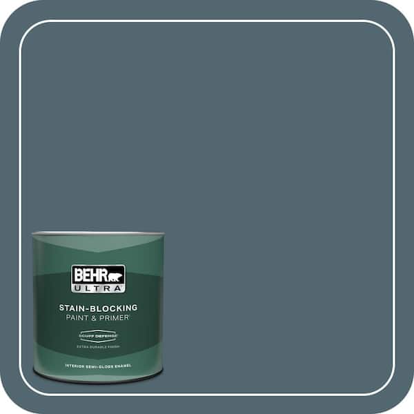 BEHR ULTRA 1 qt. #MQ5-25 Rush Hour Extra Durable Semi-Gloss Enamel Interior Paint & Primer