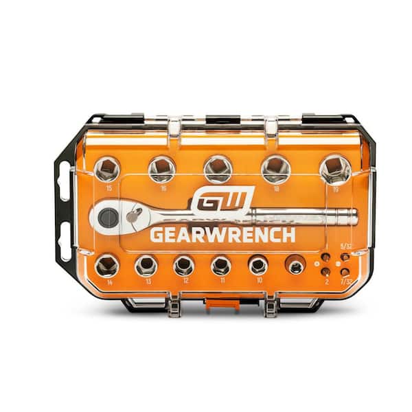 3/8 in. Drive 72-Tooth 6-Point Metric Mechanics Tool Set (16-Piece)