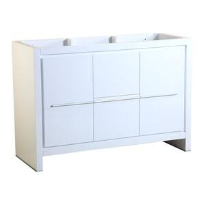Allier 48 in. Modern Bathroom Vanity Cabinet in White