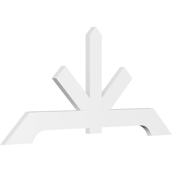 Ekena Millwork Vanguard 84 in. W x 38.5 in. H x 2 in. D Signature Polyurethane Bracket