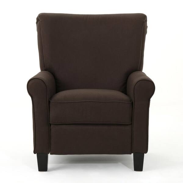 Noble House Thalia Traditional Coffee Fabric Recliner