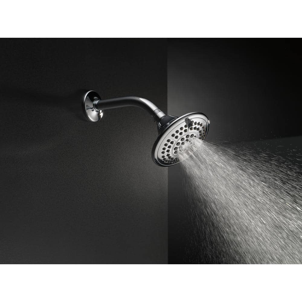 Chrome Multi-Function Wall Mounted Shower Head with Pulse
