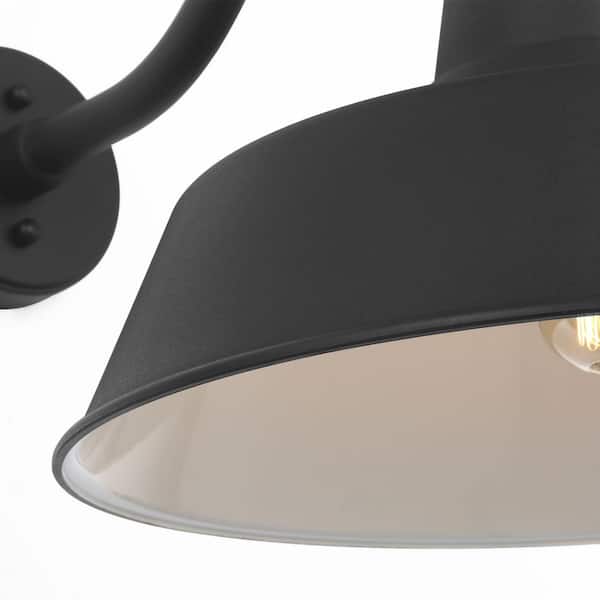 Generation Lighting - Barn Light Extra Large StoneStrong Textured Black Modern Farmhouse Outdoor Wall Lantern Sconce