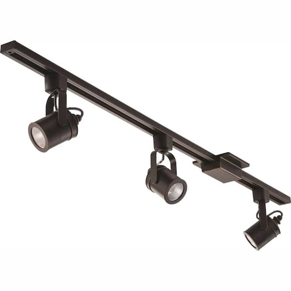 Lithonia Lighting Spotlight 44.5 in. 3-Light Oil-Rubbed Bronze Integrated LED Track Lighting Kit
