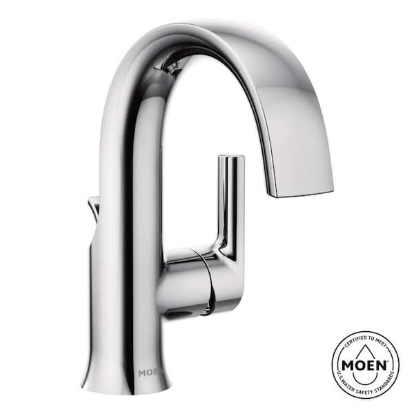 Doux Single Hole Single-Handle Bathroom Faucet in Chrome