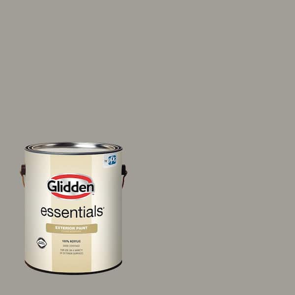 Glidden Essentials 1 gal. PPG0998-4 Shadowy Semi-Gloss Exterior Paint