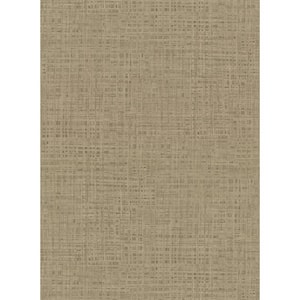 Montgomery Brass Faux Grasscloth Vinyl Strippable Roll (Covers 60.8 sq. ft.)