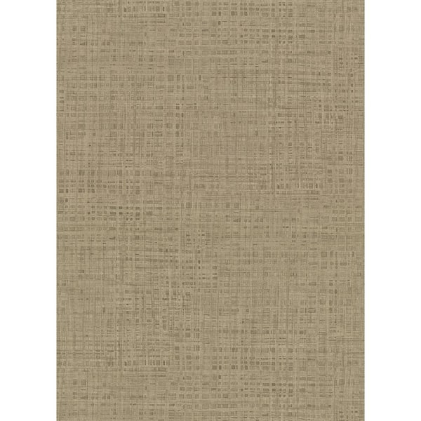 Montgomery Brass Faux Grasscloth Brass Wallpaper Sample