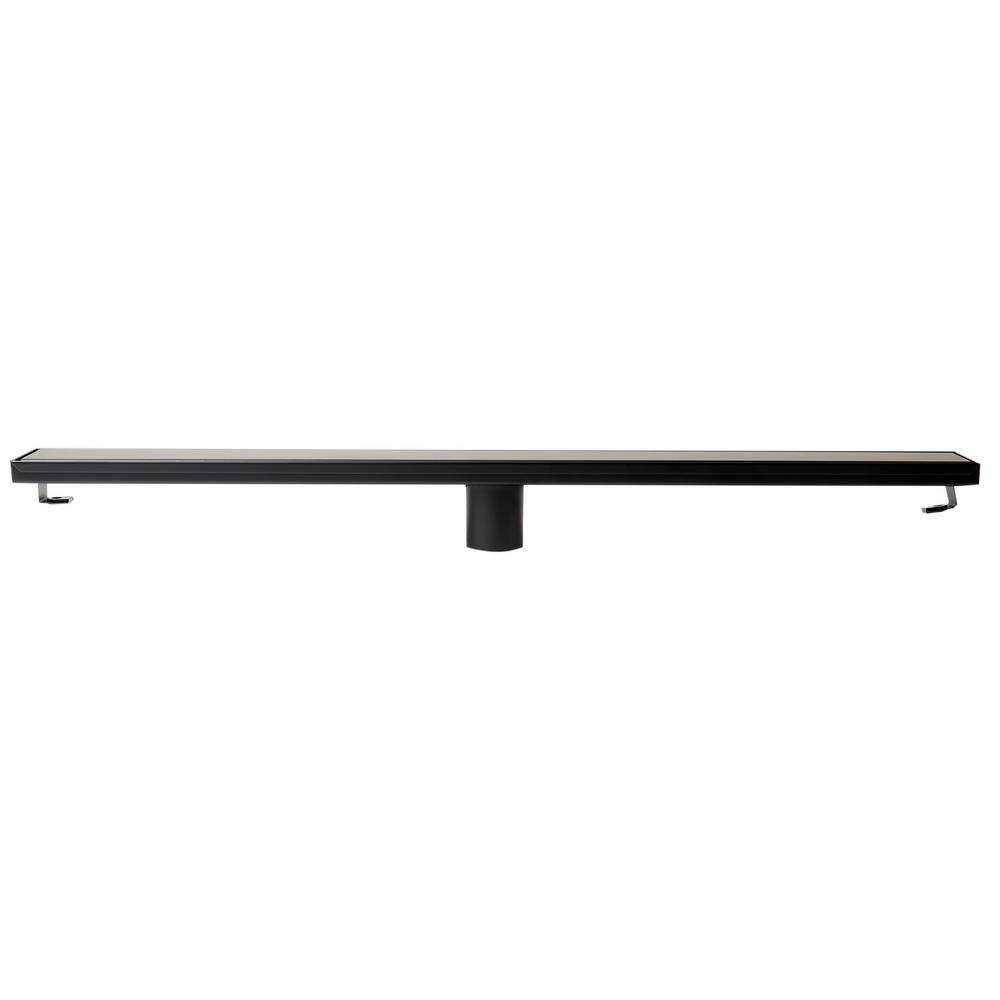 32" Black Matte Stainless Steel Linear Shower Drain