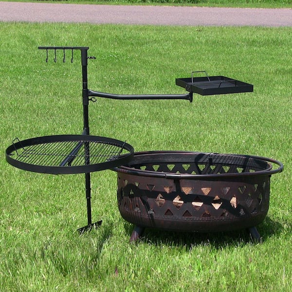 Sunnydaze Decor 22 in. Tripod Outdoor Grilling Set with Cooking Grate  SM-TP22 - The Home Depot