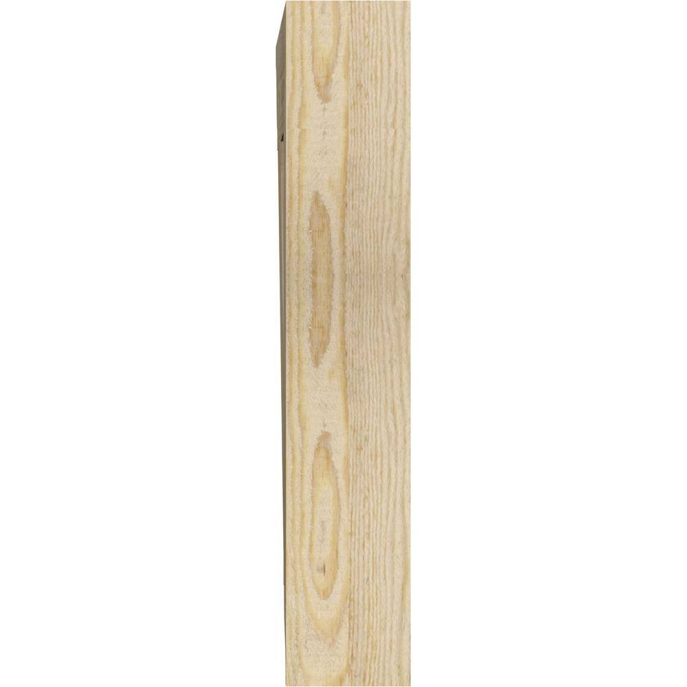 Douglas Fir Rough Sawn Traditional Wood Corbel, 18" x 22"