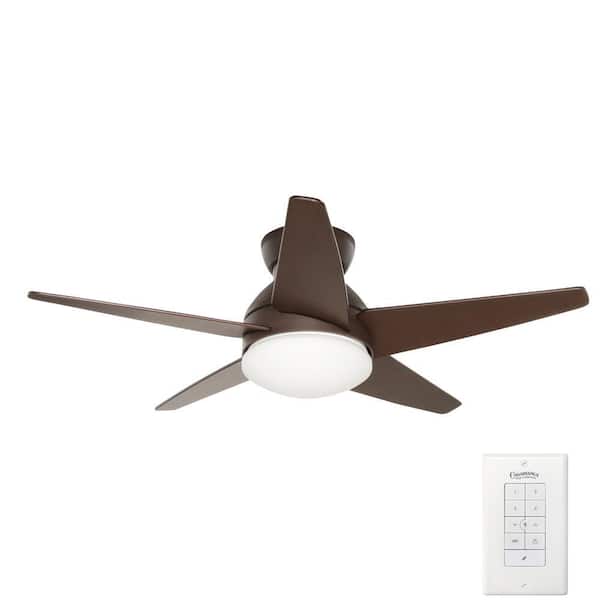 Casablanca Isotope 44 in. Indoor Brushed Cocoa Bronze Ceiling Fan with Light