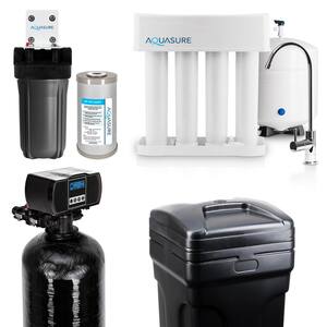Whole House Filtration with 48,000 Grain Fine Mesh Water Softener, Reverse Osmosis System and Sediment-GAC Pre-Filter