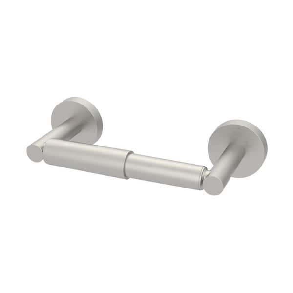 Glacier Bay Cartway Modern Wall Mounted Spring Double Post Toilet Paper Holder in Brushed Nickel Finish