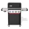 Weber Spirit EP-435 4-Burner Liquid Propane Gas Grill in Black with Side Burner 1500786