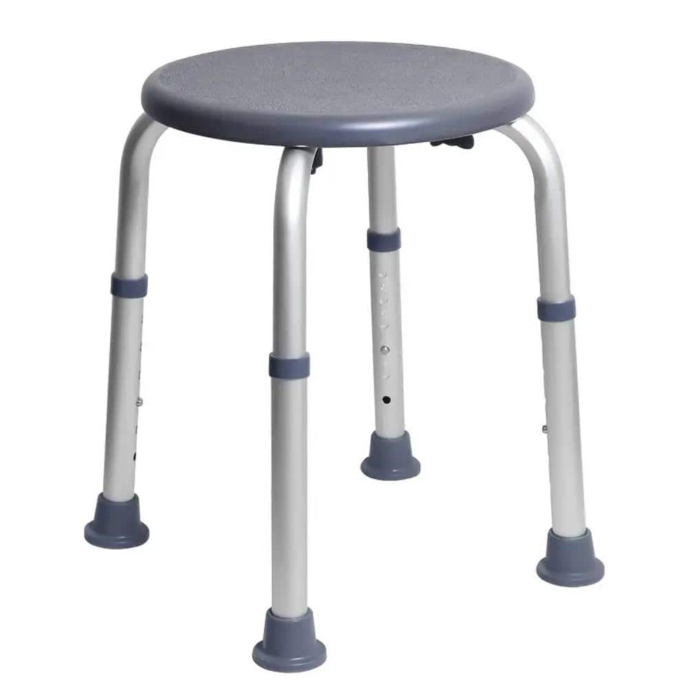 Adjustable Bath Stools for Shower Bathtub Seat Anti-Slip Rubber Tips Safety