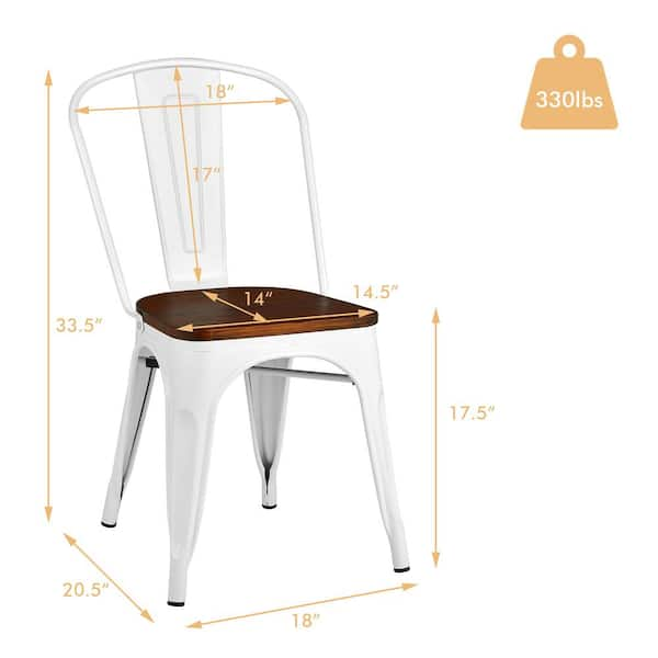 costway tolix style dining chairs