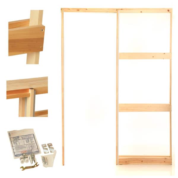 henry pocket frames 32 in. Knock Down Wood Pocket Door Frame