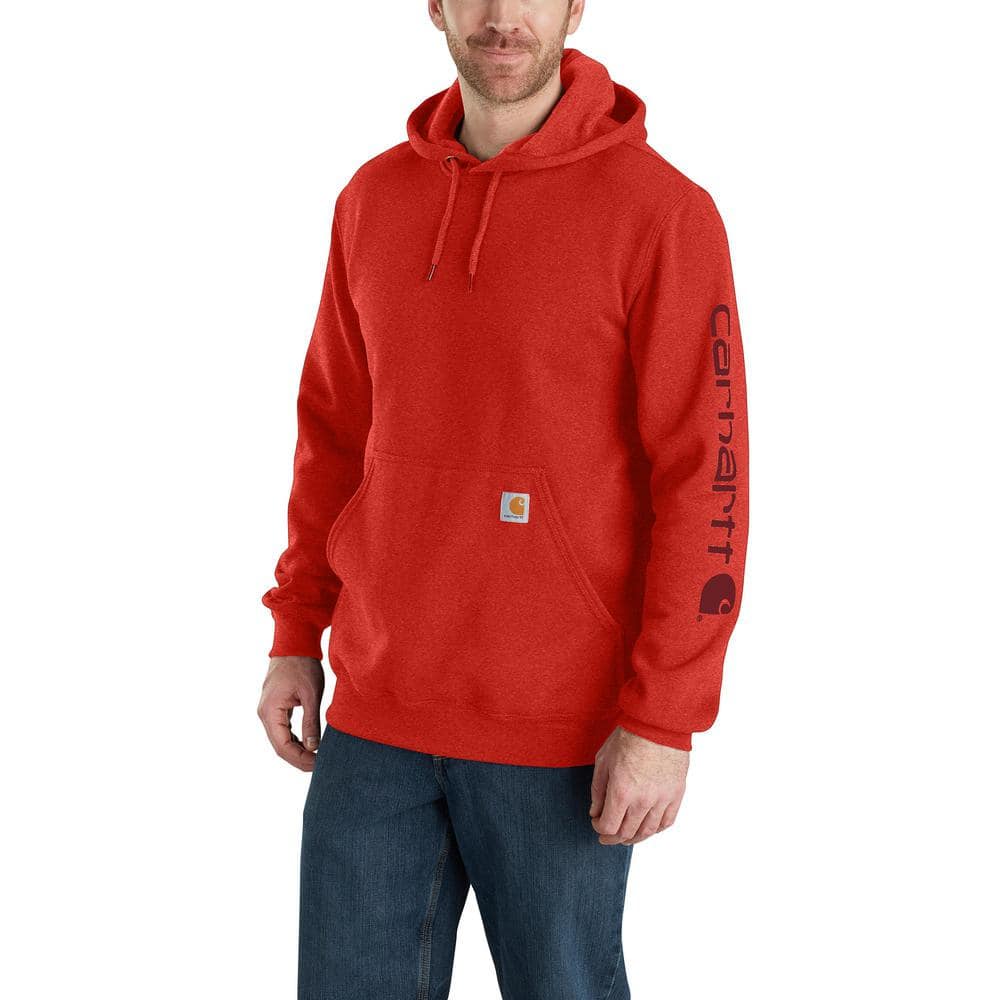 Carhartt Men's 4 X-Large Chili Pepper Heather Cotton/Polyster Loose Fit ...
