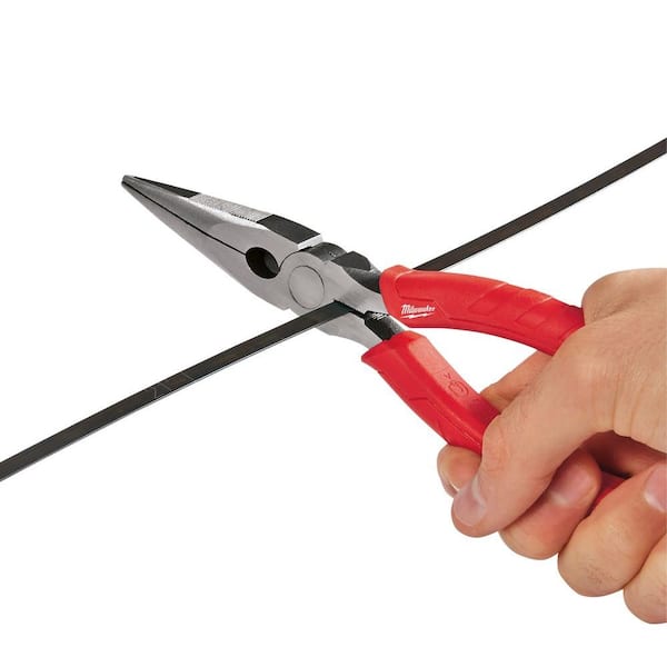 Milwaukee 8 in. Long Needle Nose Pliers 48-22-6101 - The Home Depot
