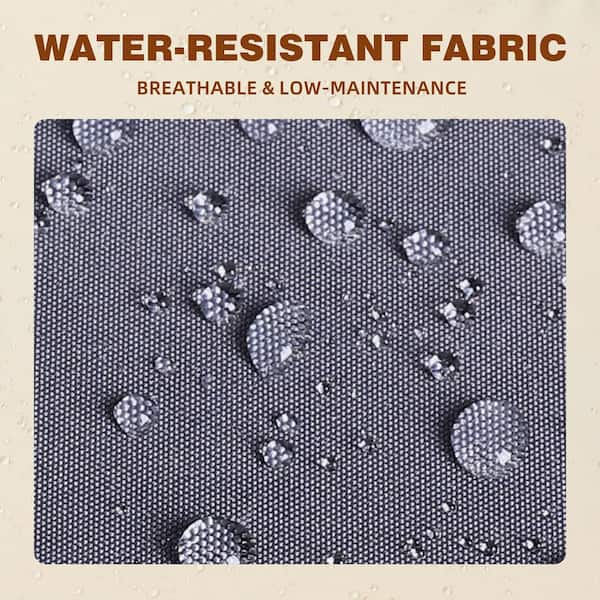 Gray 3-Piece Patio Wicker Outdoor Rocking Chair Set with Cushions and Pillows