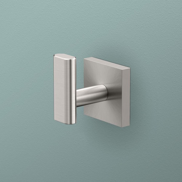 Form Robe Hook in Brushed Nickel
