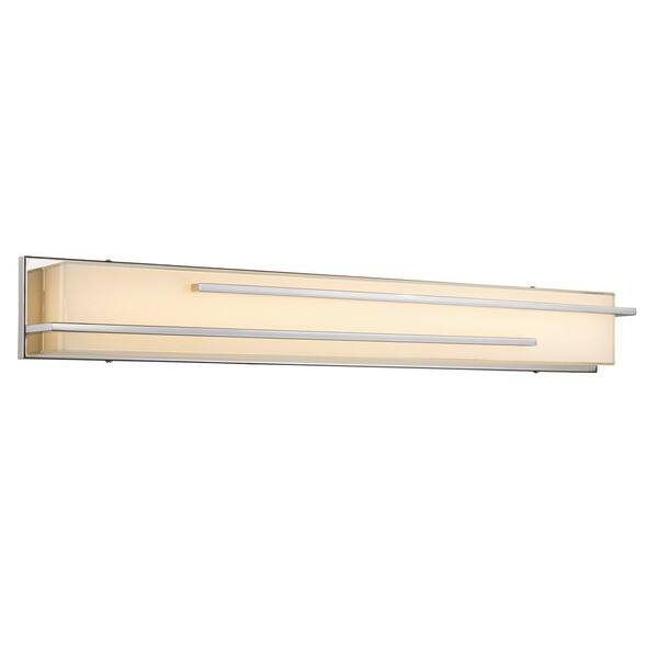 Bel Air Lighting 30-Watt Polished Chrome Integrated LED Bath Light