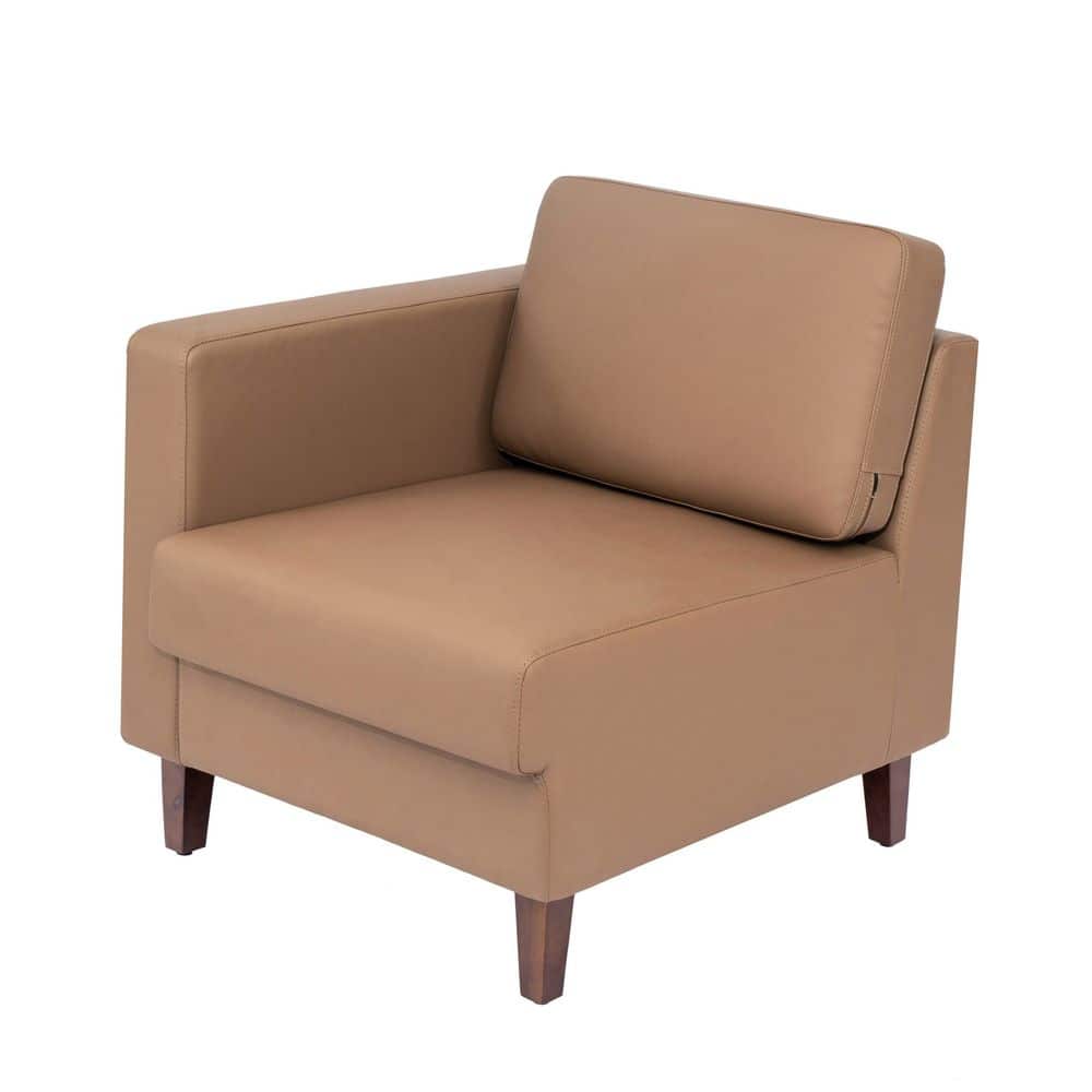 Hercules Artemis Cognac Faux Leather Side Chair with 2 AC Outlets/1 USB/1 USB-C Ports, Wooden Walnut Legs, Floor Glides price history on PriceWatchPro