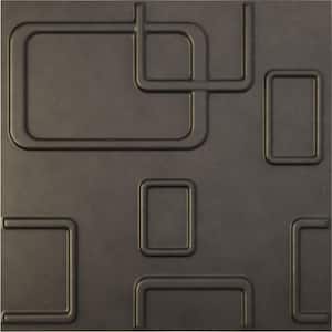 19 5/8 in. x 19 5/8 in. Odessa EnduraWall Decorative 3D Wall Panel, Weathered Steel (12-Pack for 32.04 Sq. Ft.)