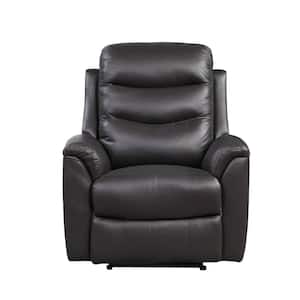 Ava Brown Top Grain Leather Match Leather Recliner