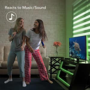 Aura Plug-in 6.5 ft. LED Strip Light with Sound Sync