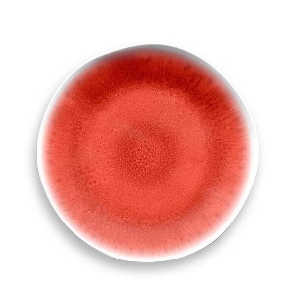 Unbranded Organic Radiant Orange Glaze Coral Salad Plate (Set of 6)