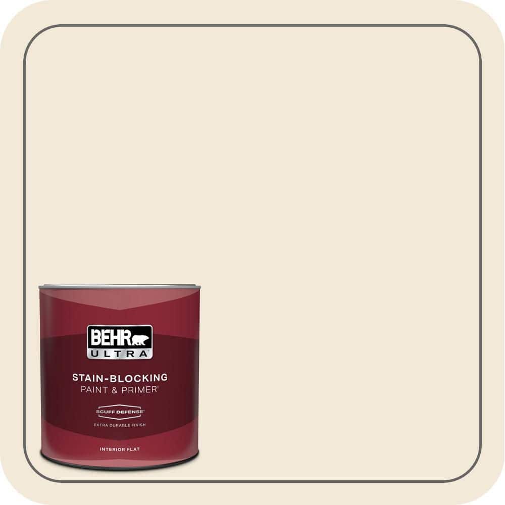 1 qt. #PPH-06 Rice Drink Extra Durable Flat Interior Paint & Primer price history on PriceWatchPro