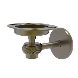 Allied Brass Satellite Orbit Two Collection Tumbler and Toothbrush Holder  with Twisted Accents in Polished Brass 7226T-PB - The Home Depot