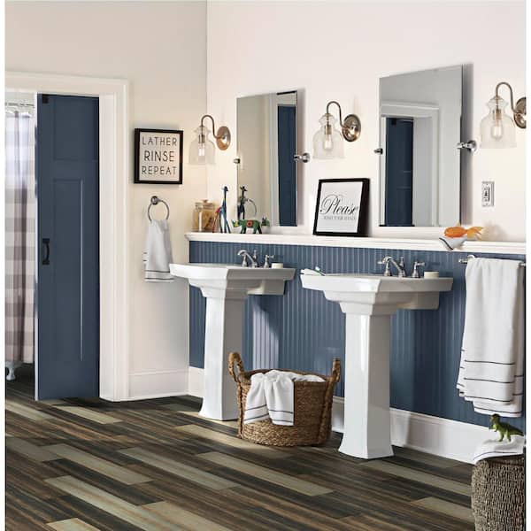 Gallaway 9/32 in. T x 5.1 in. W x 36.22 in. L Hand Scraped Click Lock Engineered Bamboo Flooring (15.5 sq.ft./case)