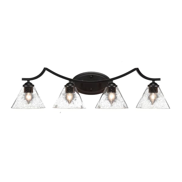 Unbranded Cleveland 8 in. 1-Light Matte Black Vanity Light