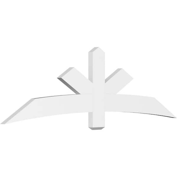 Ekena Millwork Alberta 84 in. W x 24.5 in. H x 2 in. D Signature Polyurethane Bracket