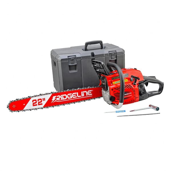 RIDGELINE 22 in. 57 cc Gas Chainsaw with Case