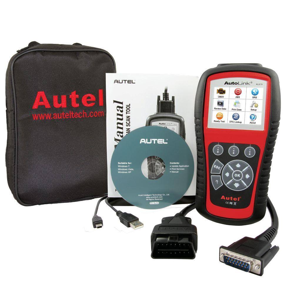 Autel AutoLink Scan Tool with ABS/SRS AL619 - The Home Depot