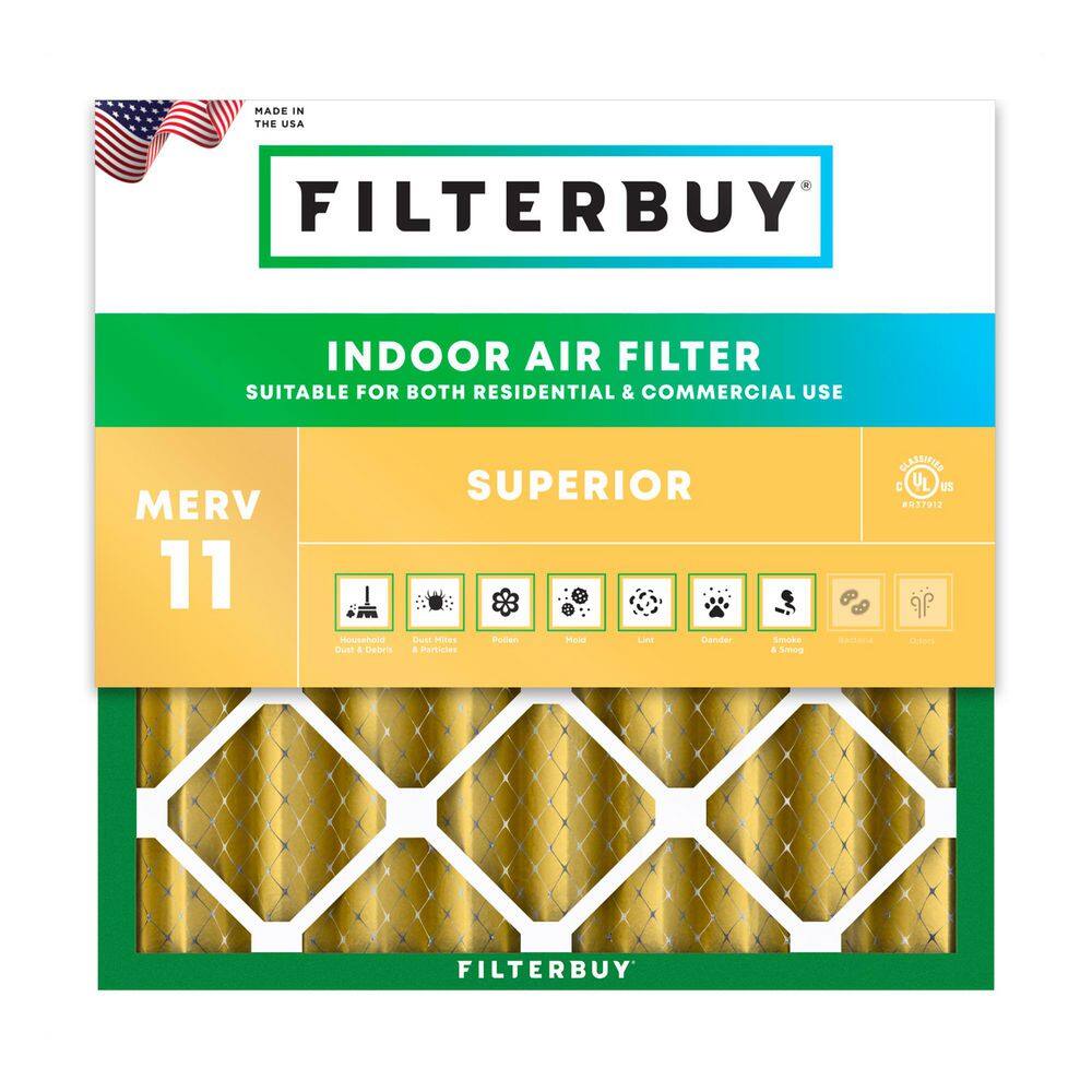10 in. x 10 in. x 4 in. MERV 11 (FPR 7) Allergen Defense Pleated HVAC AC Furnace Air Filters Replacement (1-Pack) price history on PriceWatchPro