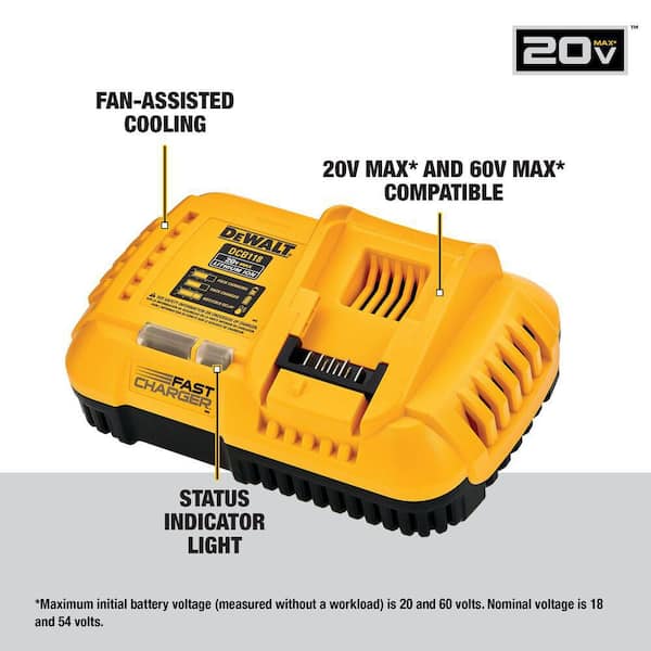 20V/60V MAX FLEXVOLT Lithium-Ion 9. 0Ah Battery and Charger Starter Kit with 20V MAX Lithium-Ion 6. 0Ah Battery