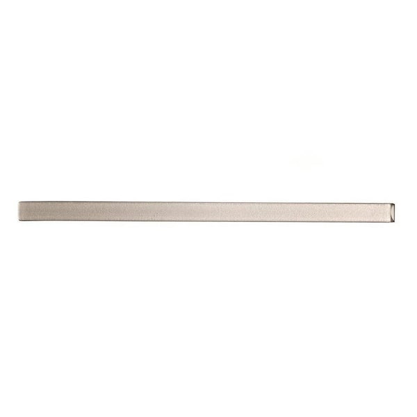 Cosmos 0.6 in. x 12 in. Snow White Glass Glossy Pencil Liner Tile Trim (0.5 sq. ft./case) (10-pack)