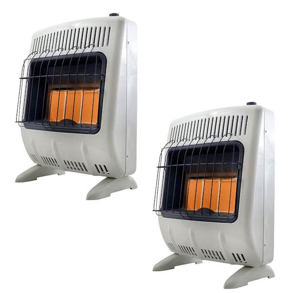 Mr. Heater 18,000 BTU Vent Free Propane Indoor Outdoor Space Heater (2-Pack)