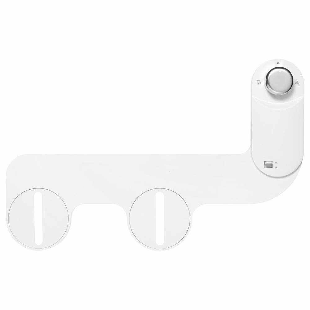 White Eco-Friendly Bidet Attachment with Aluminum Knob